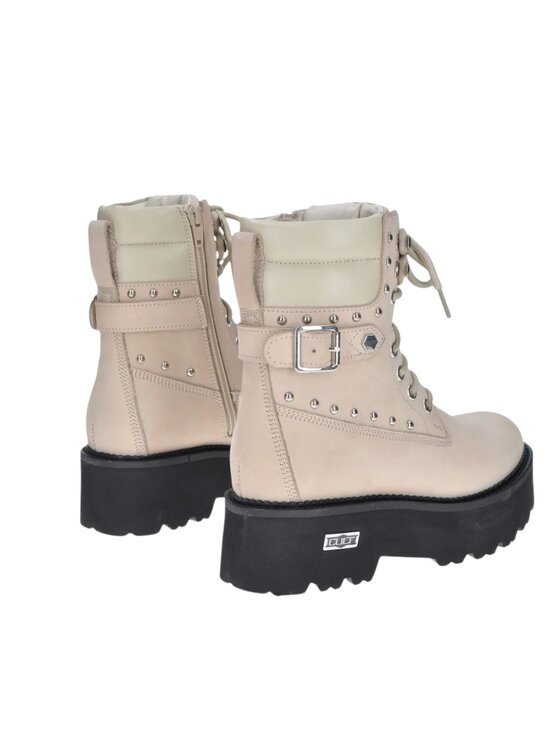 Cult Cult Anfibi Boot Roky 4641 Mid in nabuk Bianco
