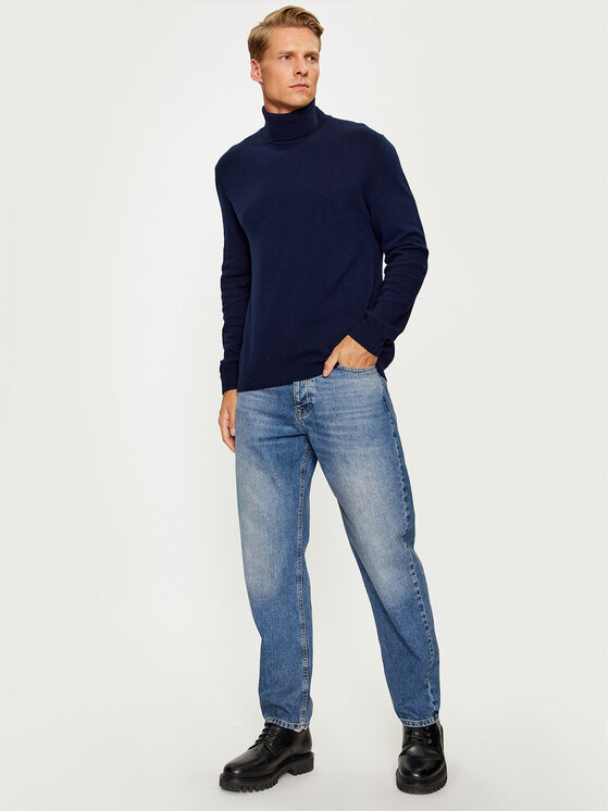 United Colors Of Benetton United Colors Of Benetton Jeansy 4YO7U7CU8 Niebieski Carrot Fit