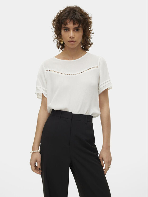 Vero Moda Vero Moda Bluse Menny 10303665 Weiß Regular Fit