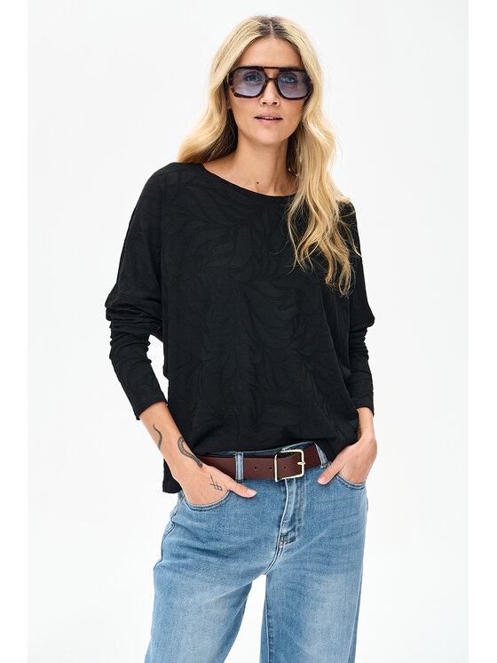 blue shadow blue shadow Bluzka Dazi Czarny Regular Fit