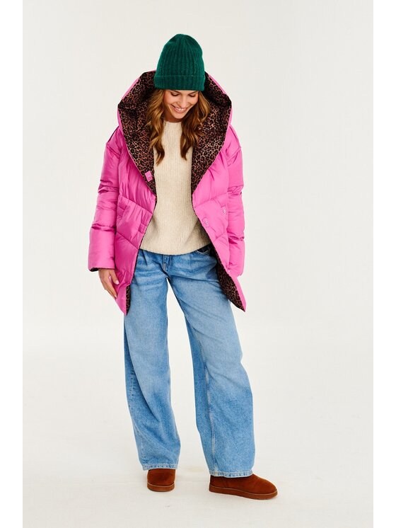 NAOKO NAOKO Zimní bunda Alaska Pink Panther Růžová Regular Fit