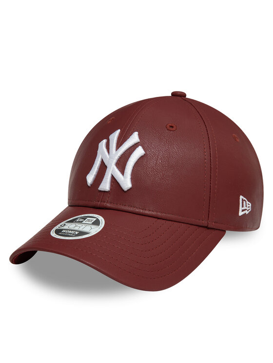 New Era New Era Kšiltovka New York Yankees Crinkled Pu 9Forty 60595395 Bordó