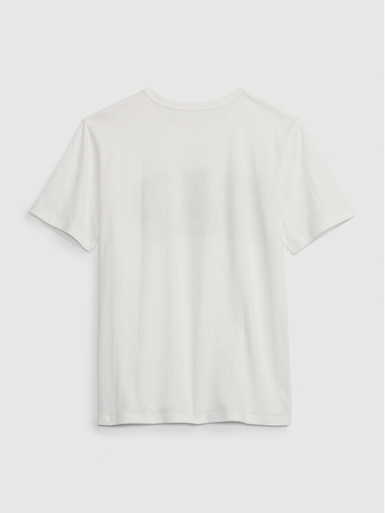 Gap Gap T-Shirt 424016-04 Biały Regular Fit