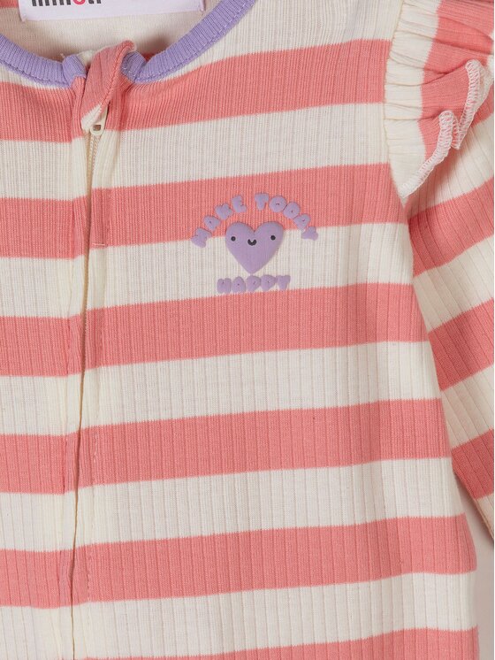 minoti minoti Komplet pajacy 28BABYRIB1 Fioletowy Regular Fit