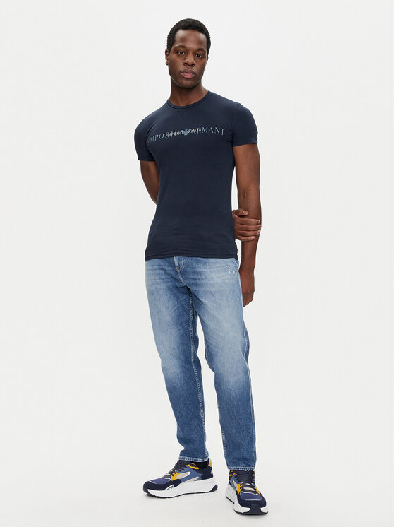 Emporio Armani Underwear Emporio Armani Underwear Marškinėliai 111035 4F729 00135 Tamsiai mėlyna Slim Fit