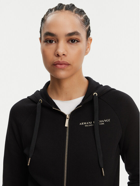 Armani Exchange Armani Exchange Majica dugih rukava 8NYM28 YJE5Z 52AK Crna Regular Fit