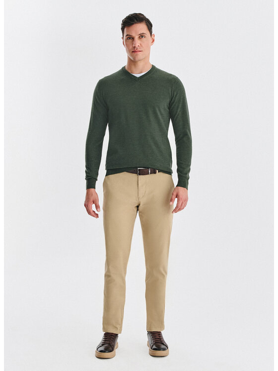 Pako Lorente Pako Lorente Sweter P25WP-2X-018 Zielony Classic Fit