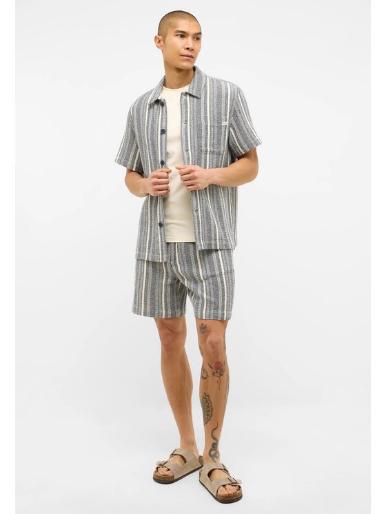 Mustang Mustang Pantaloncini di tessuto Style Lockport Shorts Blu Regular Fit