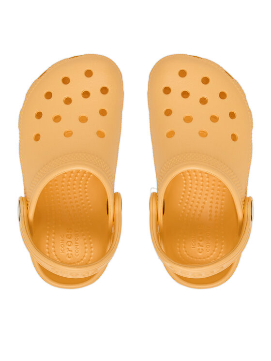 Crocs Crocs Klapki Toddler Classic Clog 206990 Pomarańczowy