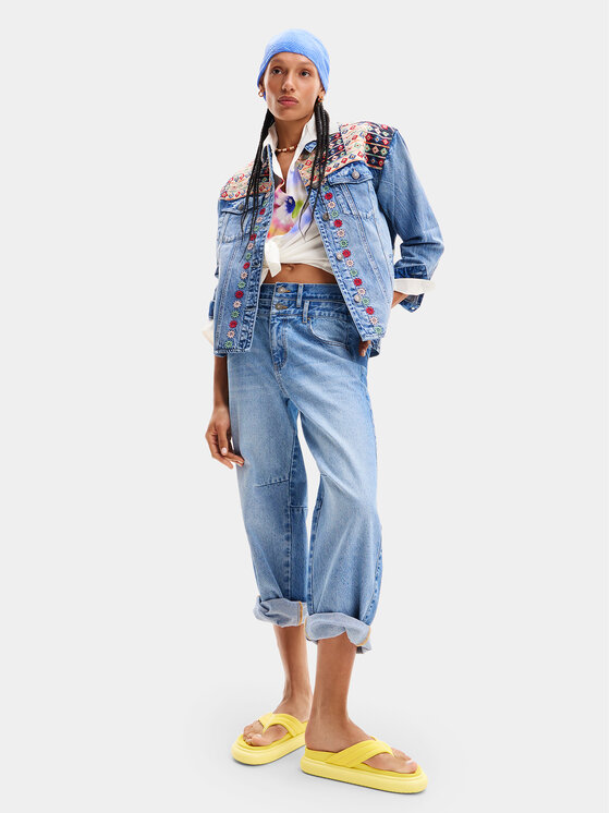 Desigual Desigual Τζιν μπουφάν Donis 24SWED13 Μπλε Regular Fit