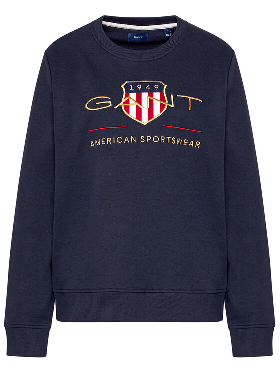 Gant Gant Majica dugih rukava Archive Shield 4204688 Tamnoplava Regular Fit