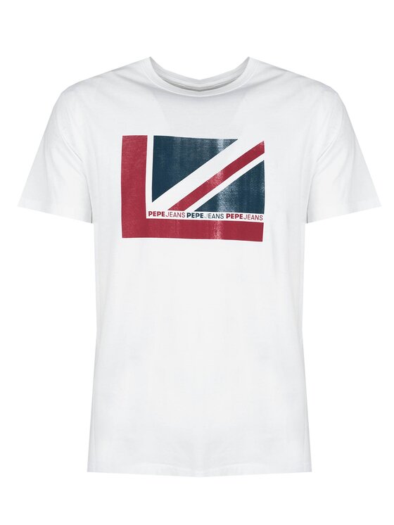 Pepe Jeans Pepe Jeans T-Shirt PM508016 | Ramone Biały Regular Fit