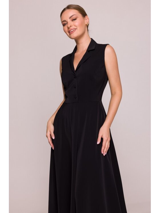 Stylove Stylove Sukienka letnia S409 Czarny A-Line Fit