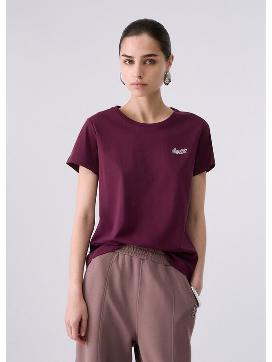 Liu Jo Liu Jo T-shirt TF6240JS923L9305 Viola Regular Fit
