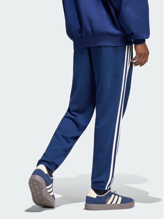 adidas adidas Sportinės kelnės Essentials 3-Stripes French Terry KY4197 Mėlyna Regular Fit