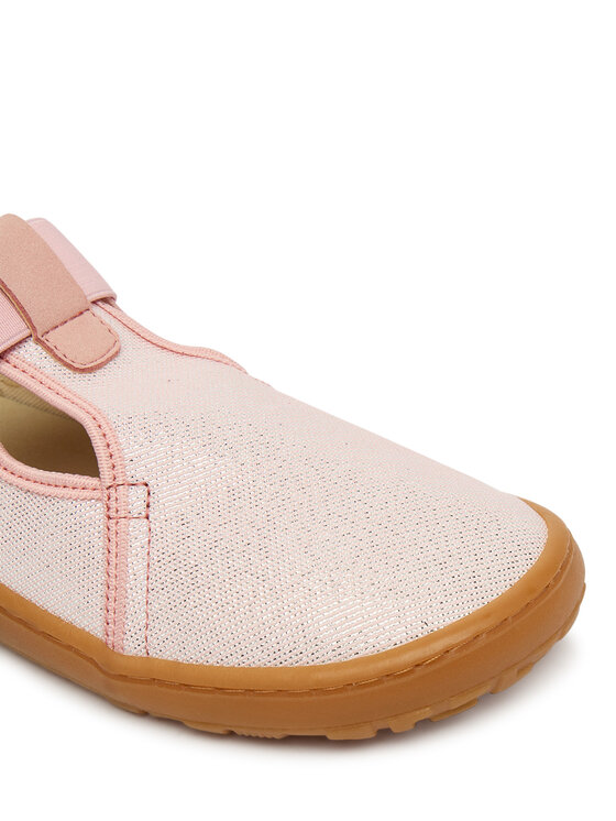 Froddo Froddo Pantofole Barefoot Canvas T-Bar G1700439-2 D Rosa