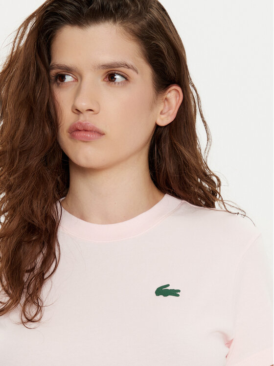 Lacoste Lacoste Футболка TF9246 Рожевий Slim Fit