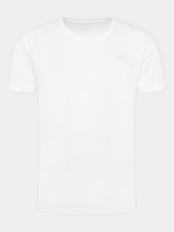 Gant Gant Komplet t-shirtów C-Neck 2 Pack 900002008 Biały Regular Fit