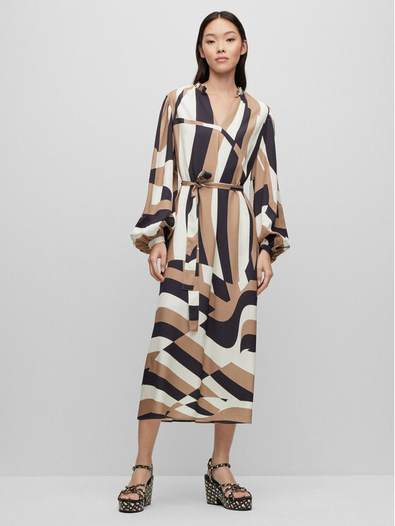 BOSS Boss Vestito da giorno Detola 1 50492313 Multicolore Relaxed Fit