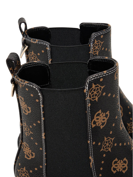 Guess Guess Kotníková obuv s elastickým prvkem FLTLNA FAL10 Hnědá