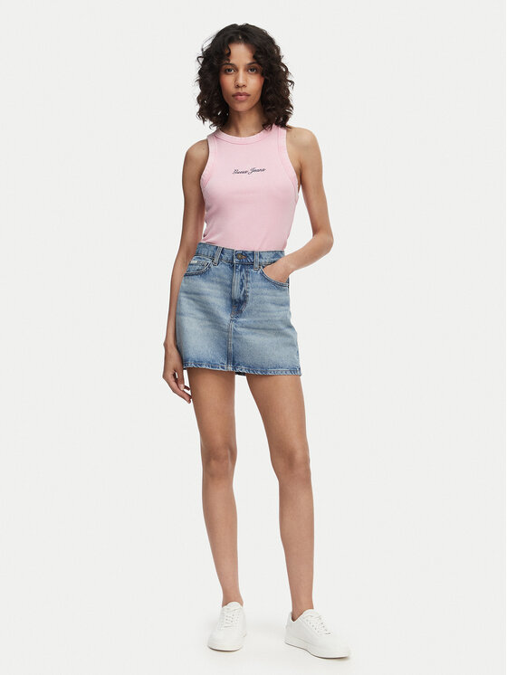 Guess Jeans Guess Jeans Jeansrock W5GD0Q D5M4A Blau Regular Fit