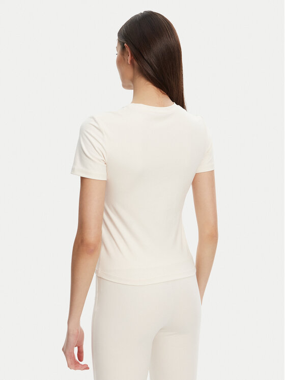 Guess Guess Tricou V5RI10 KCD02 Écru Regular Fit
