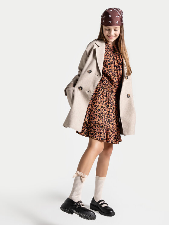 Coccodrillo Coccodrillo Cappotto di transizione ZC4151301RGJ Beige Regular Fit