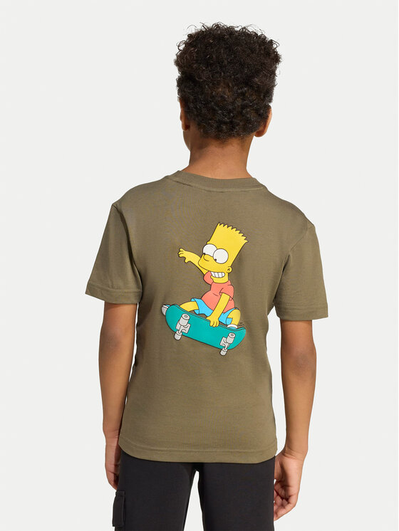 adidas adidas T-shirt The Simpsons JL9195 Zelena Regular Fit