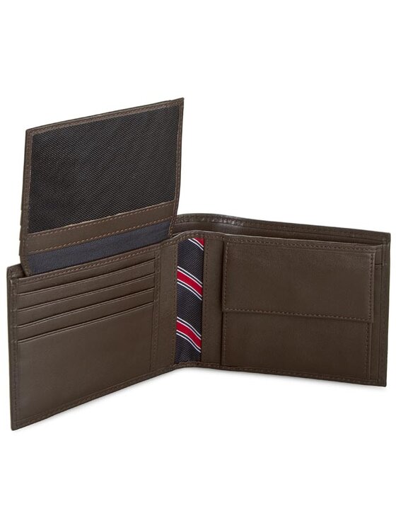 Tommy Hilfiger Tommy Hilfiger Velika moška denarnica Eton Cc Flap And Coin Pocket AM0AM00652/83362 Rjava