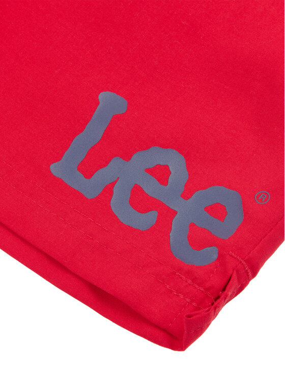 Lee Lee Szorty kąpielowe Wobbly Graphic LEE0102 Czerwony