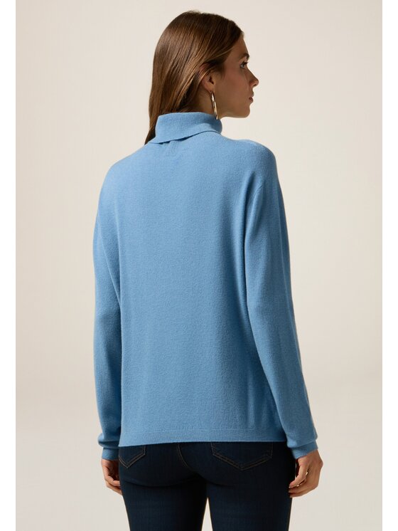 Oltre Oltre Cardigan M048E002034N004 Turchese Regular Fit