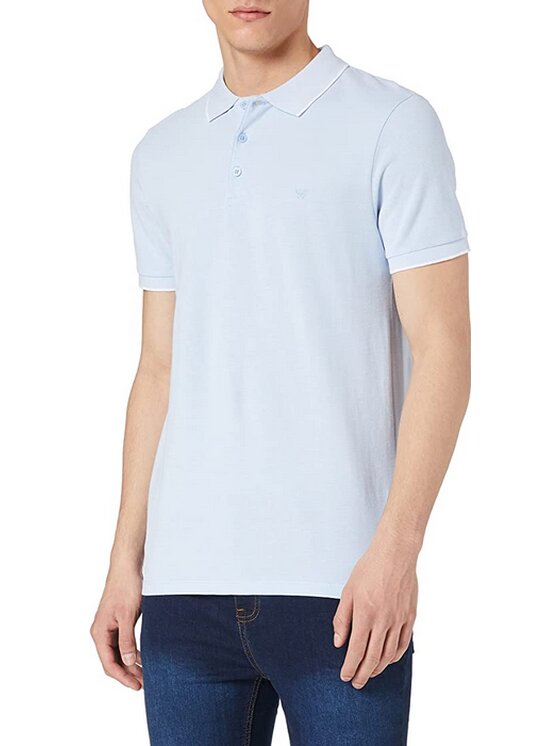 Wrangler Wrangler T-shirt SS REFINED POLO Blu Regular Fit