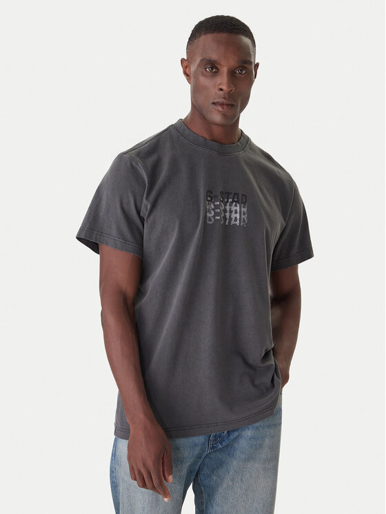 G-Star Raw G-Star Raw T-Shirt Multi Logo D26049-C756 Niebieski Loose Fit