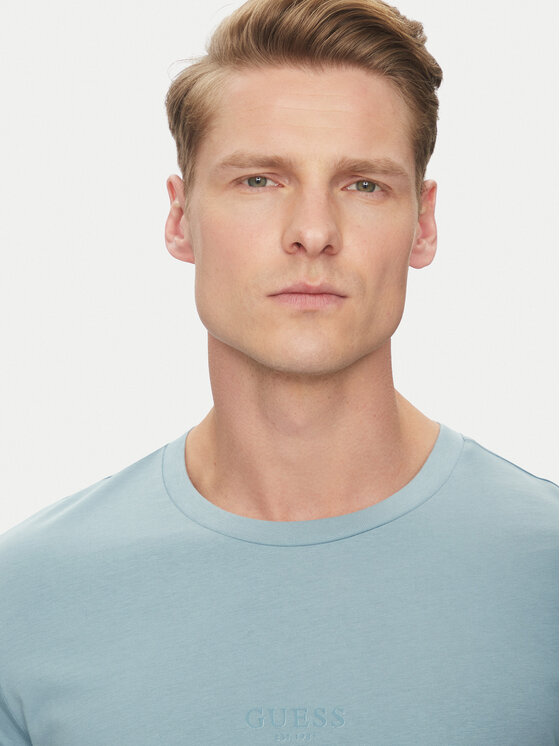 Guess Guess T-shirt M2YI72 I3Z14 Plava Regular Fit