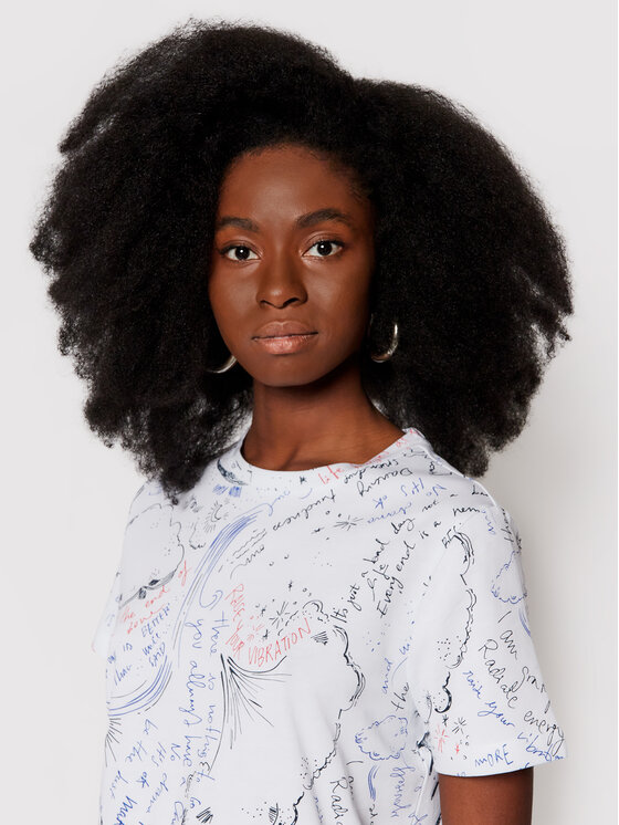 Desigual T-shirt maniche corte donna, Modello Elizabeth Fry, TG L