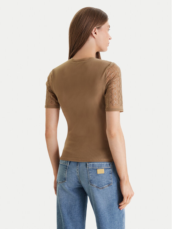 Marciano Guess Marciano Guess Majica 5RGP22 6311A Bež Regular Fit