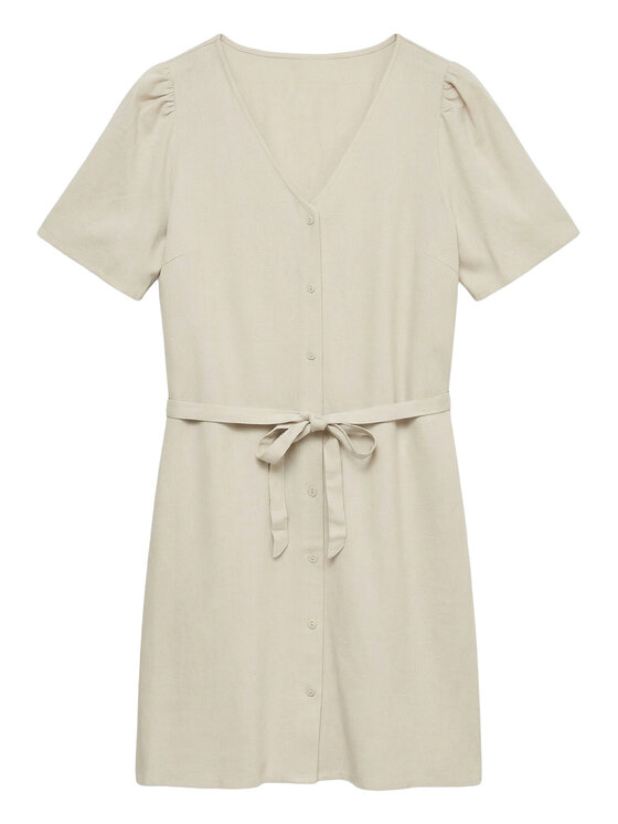 Vero Moda Vero Moda Φόρεμα καλοκαιρινό Mymilo 10340466 Μπεζ Regular Fit