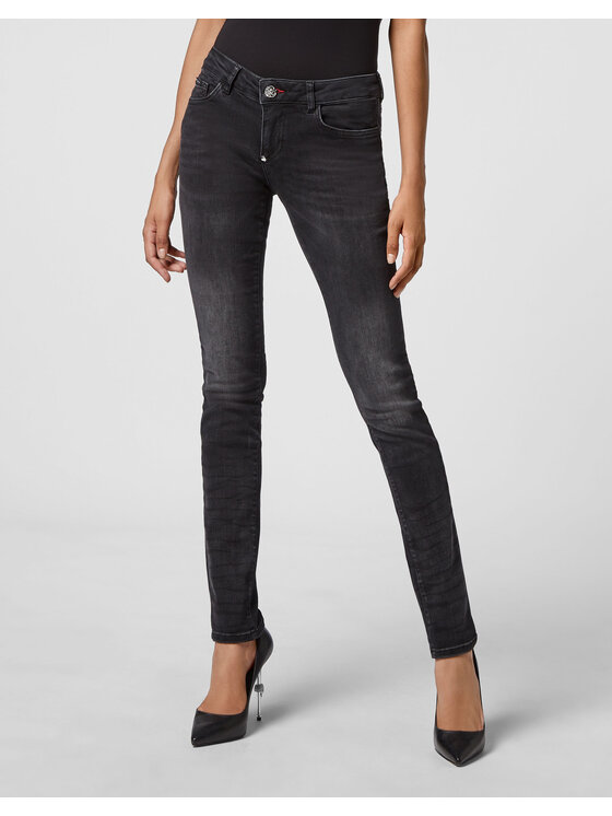 PHILIPP PLEIN PHILIPP PLEIN Jeansy 3039 Czarny Slim Fit