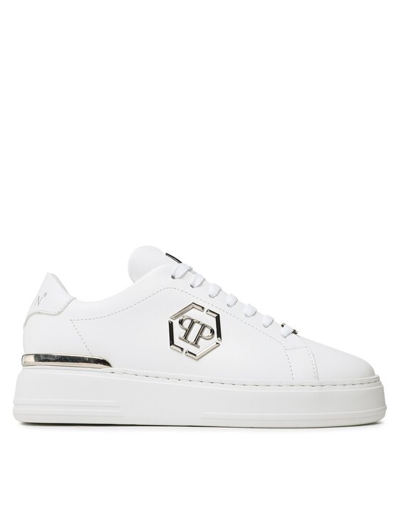 PHILIPP PLEIN PHILIPP PLEIN Tossud Leather Lo-Top Sneaker FABS USC0379 PLE075N Valge