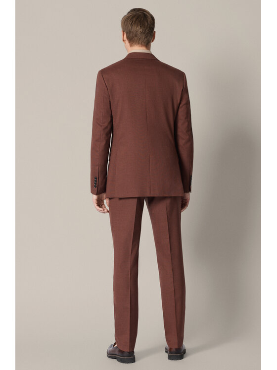 Lancerto Lancerto Garnitur Daimiel GA073126000024 Pomarańczowy Slim Fit