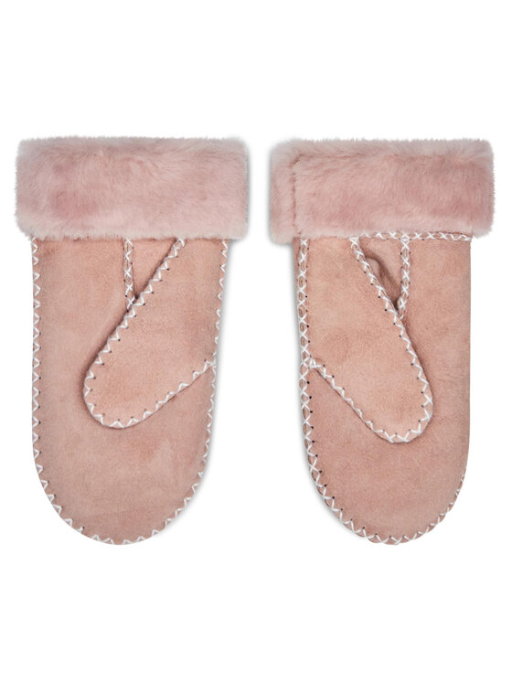 Ugg Ugg Γάντια παιδικά K Sheepskin Mitten W Stitch 20095 Ροζ