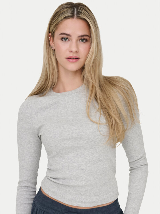 ONLY ONLY Bluză Val 15371305 Gri Regular Fit