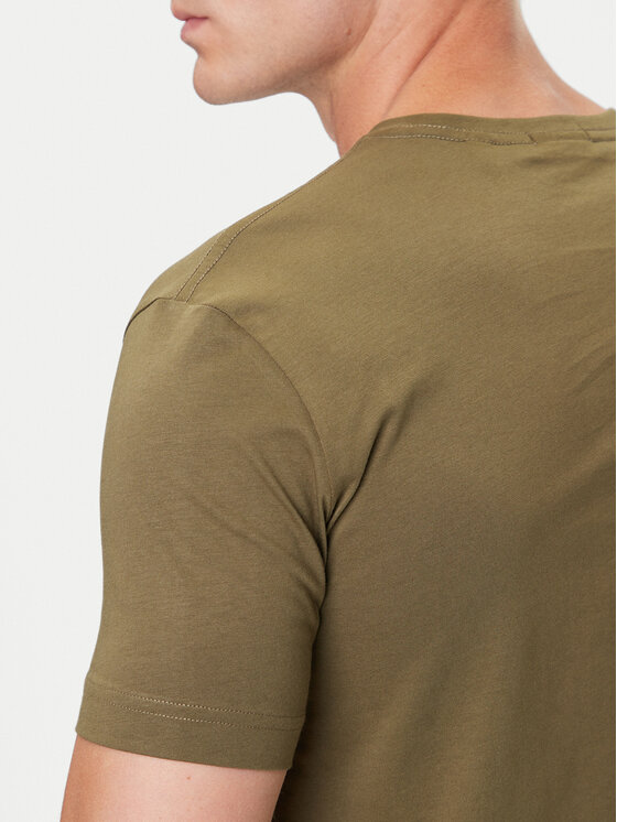 Gant Gant T-krekls Shield 2003184 Zaļš Regular Fit