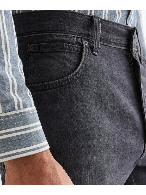 Wrangler Wrangler Szorty jeansowe Texas Short Czarny Regular Fit