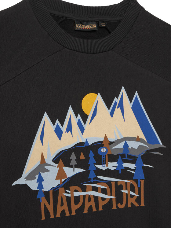 Napapijri Napapijri Суитшърт B-Ellis NP0A8B3I Черен Loose Fit