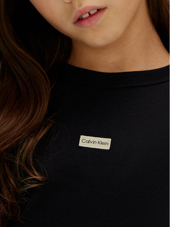 Calvin Klein Jeans Calvin Klein Jeans T-Shirt Folded Logo IG0IG03063 Schwarz Regular Fit