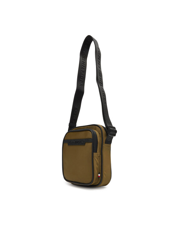 Tommy Hilfiger Tommy Hilfiger Τσαντάκι Th Repreve Mini Reporter AM0AM13465 Καφέ