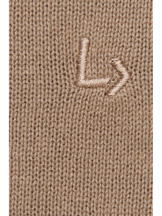 Lancerto Lancerto Sweter Morey SW073223000017 Beżowy Regular Fit
