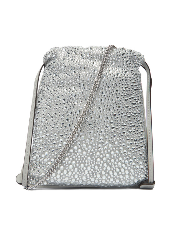 PINKO PINKO Handtasche Slouchy Coulisse Baby AI 25-26 PCPL 105409 A2WF Silberfarben