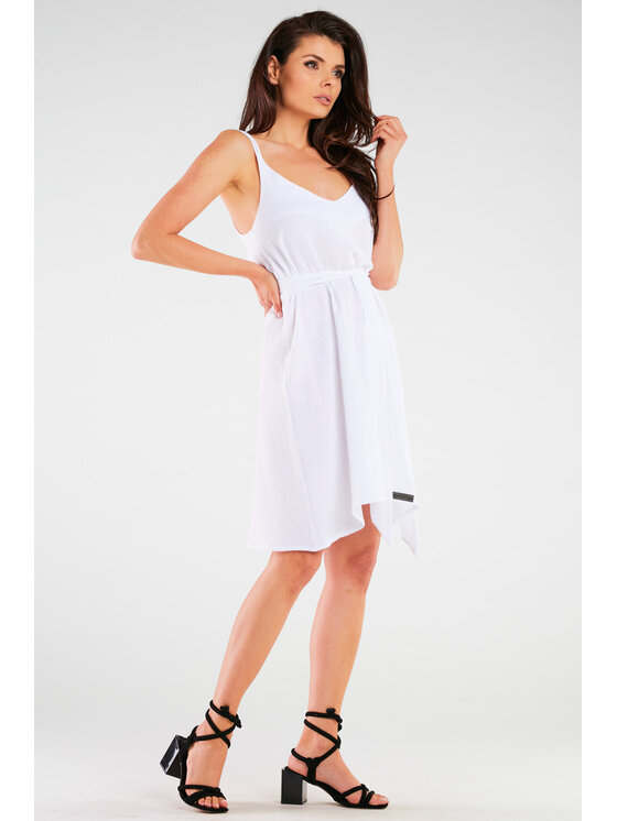 Infinite You Infinite You Sukienka M261 Biały Basic Fit